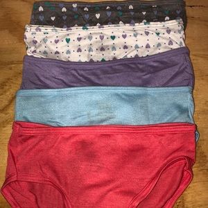 Hanes premium girls tagless briefs